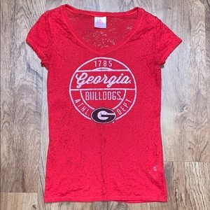 Georgia Bulldogs UGA Sheer T-Shirt
